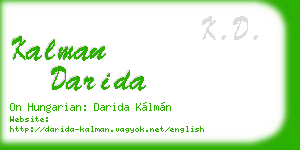 kalman darida business card